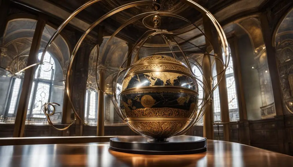 Foucault Pendulum Showcasing Earth's Rotation